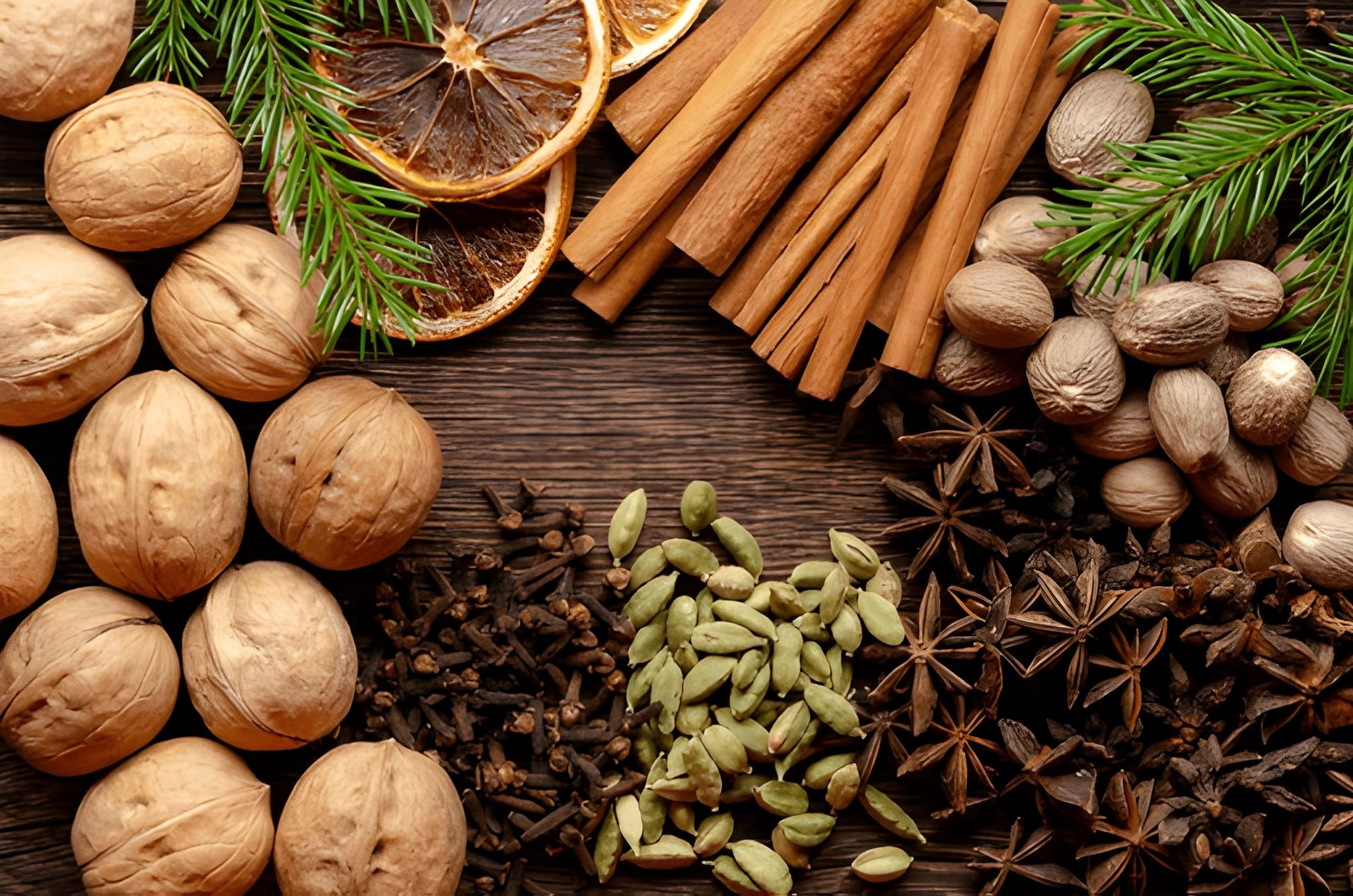 Premium Indian whole spices including cardamom, cinnamon, and cloves for wholesale